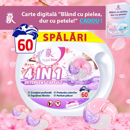 Detergent de rufe capsule Regal Bliss 4in1 - 60pcs