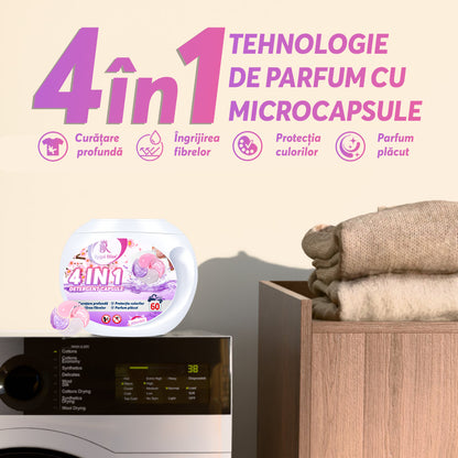 Detergent de rufe capsule Regal Bliss 4in1 - 60pcs