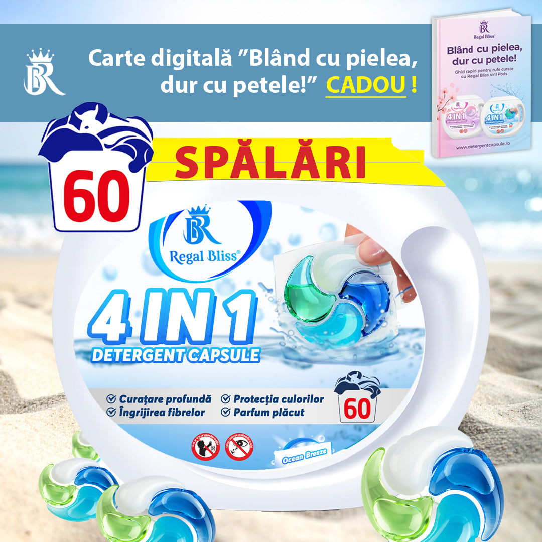Detergent de rufe capsule Regal Bliss 4in1 60 buc Ocean Breeze