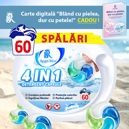 Detergent de rufe capsule Regal Bliss 4in1 60 buc Ocean Breeze