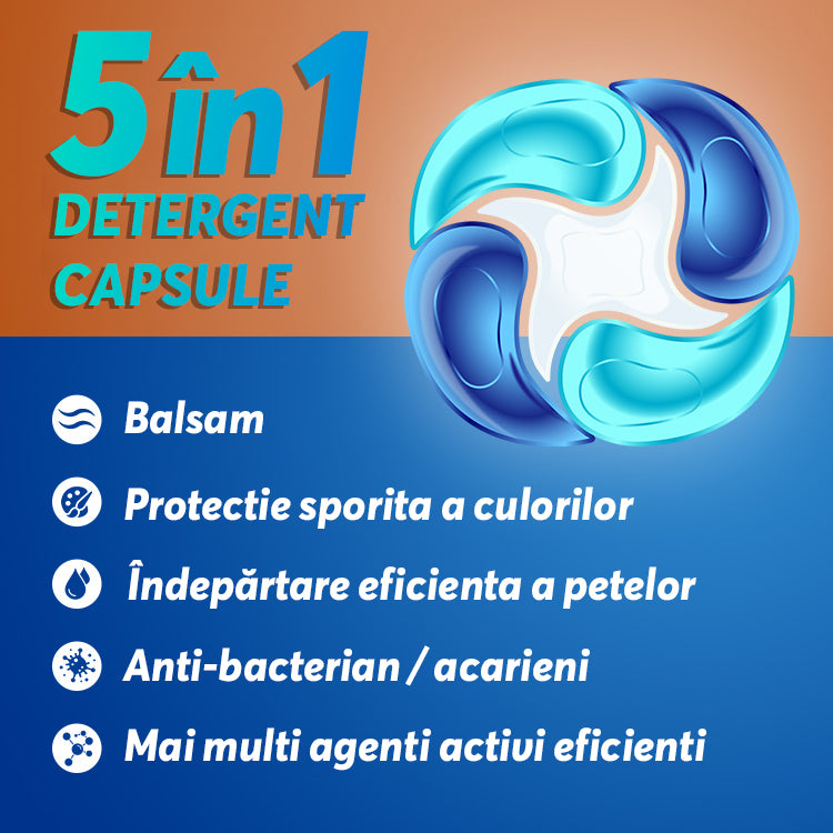 Detergent de rufe capsule Regal Bliss 5in1 50 caps