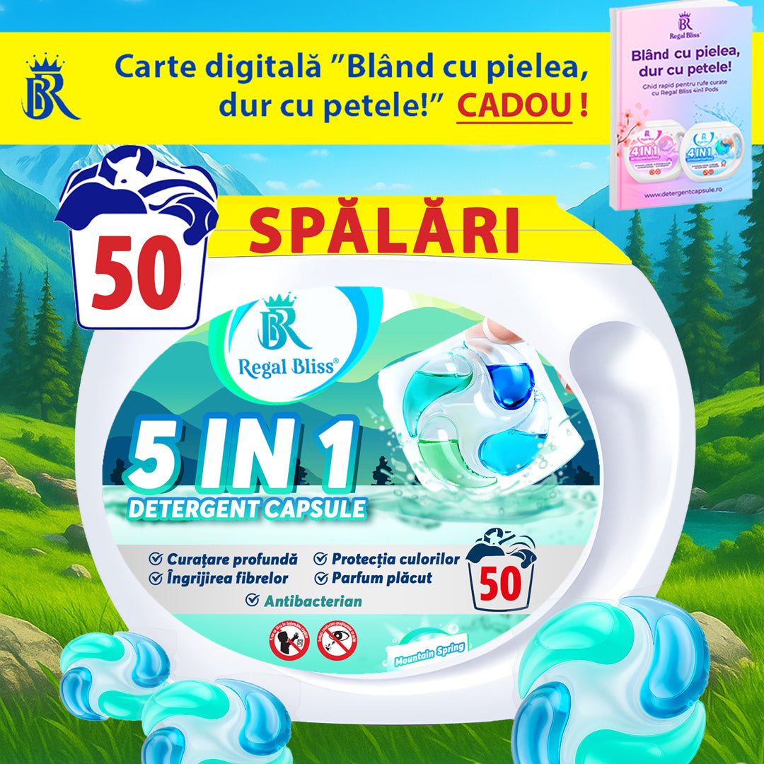 Detergent de rufe capsule Regal Bliss 5in1 50 caps