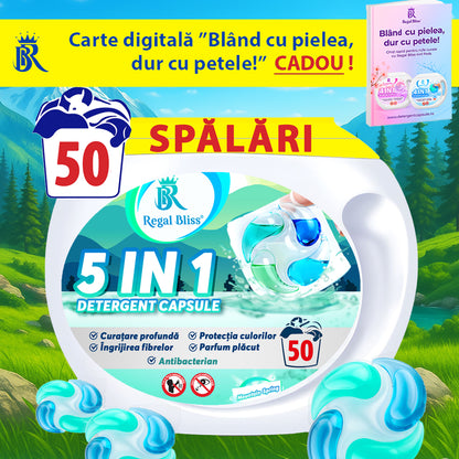 Detergent de rufe capsule Regal Bliss 5in1 50 caps