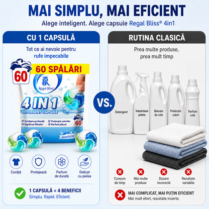 Detergent de rufe capsule albastru 60 caps 1+1 GRATIS
