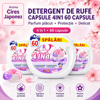 Detergent de rufe capsule roz 60 caps