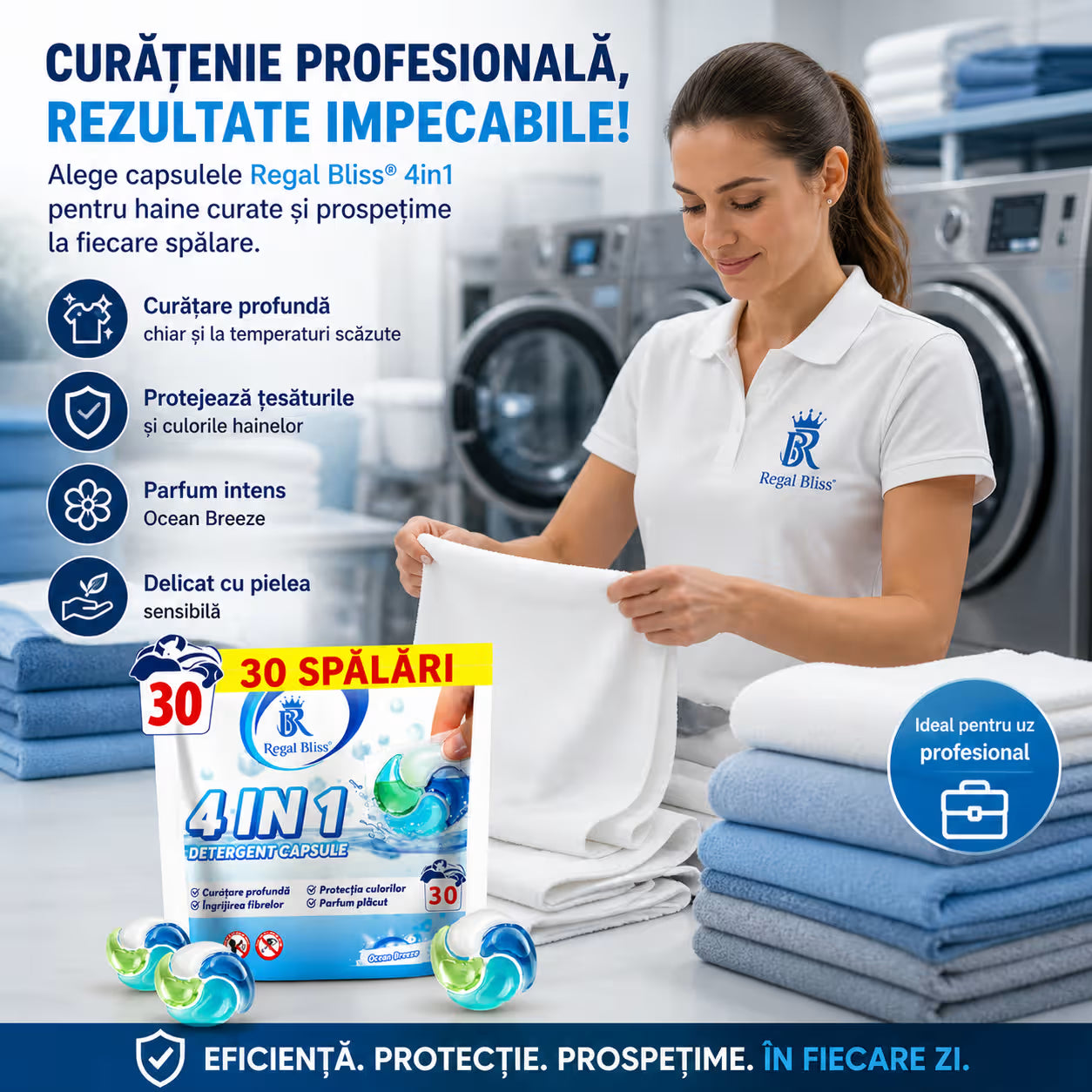 Detergent de rufe capsule albastru 1+1 GRATIS