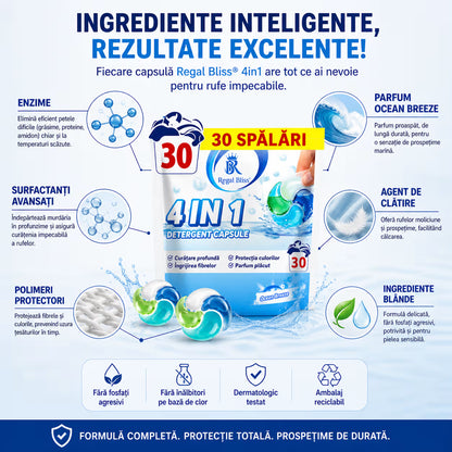 Detergent de rufe capsule albastru 1+1 GRATIS