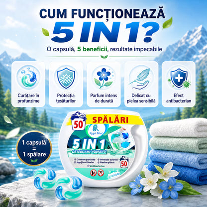 Detergent de rufe capsule 5in1 50 caps