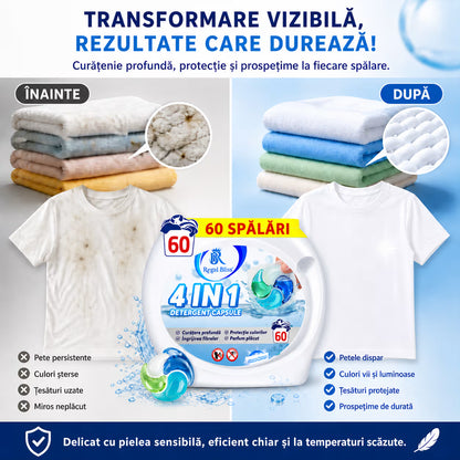 Detergent de rufe capsule albastru 60 caps