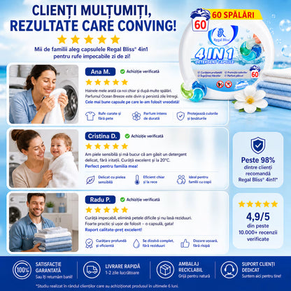 Detergent de rufe capsule albastru 60 caps