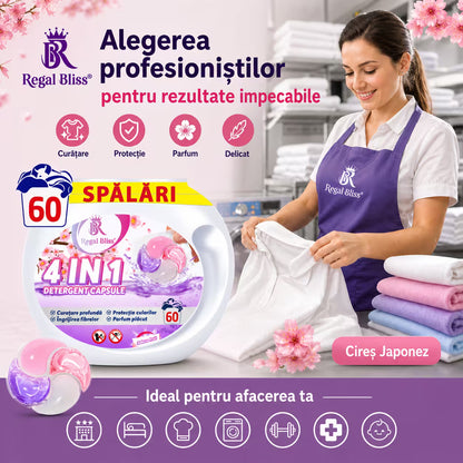 Detergent de rufe capsule roz 60 caps