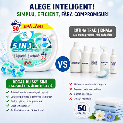 Detergent de rufe capsule 5in1 50 caps