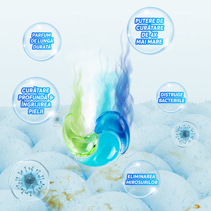 Detergent de rufe capsule Regal Bliss 4in1 60 buc Ocean Breeze