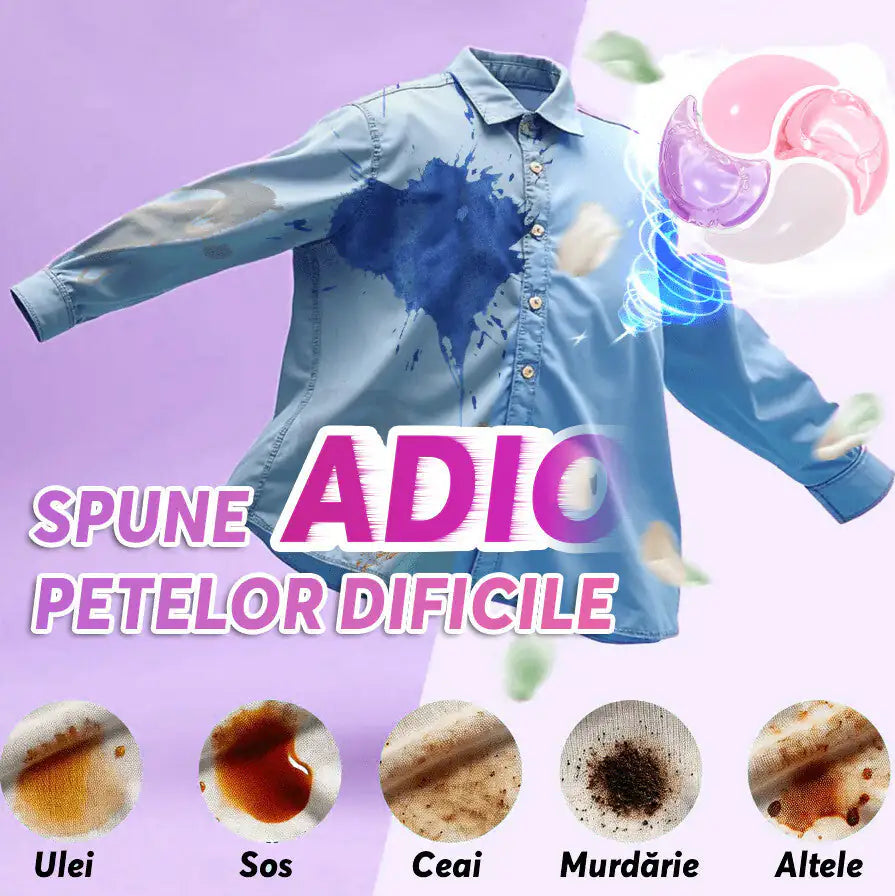 Detergent de rufe capsule roz 1+1 GRATIS
